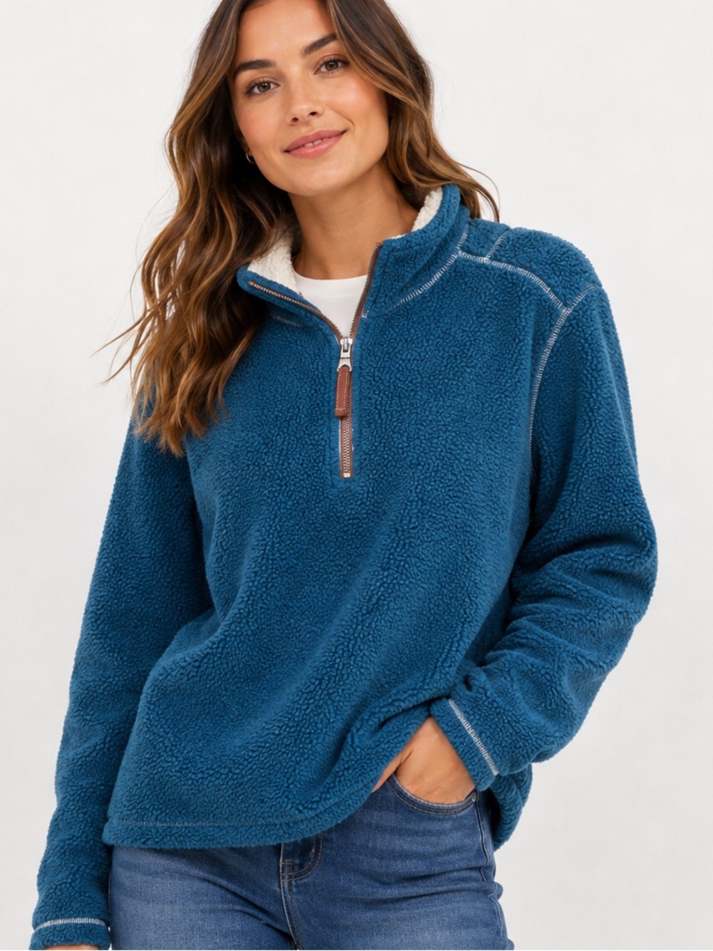 True Grit Pebble Pile Quarter-Zip Pullover
